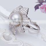 Resizable Newest Custom Different From Pearl Rings for Women Silver thumbnail-2