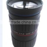 focal length 12mm 2/3" c mount lens manual aperture dual lens cctv camera lens