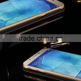 Mirror PU Leather Bumper Chrome Case Cover Phone Shell