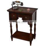 China Wood Craft Telephone Table Luxury Home Decor Distributor