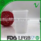 PP Disposable Square White Empty Food Plastic Container With Silk Screen Printing thumbnail-3