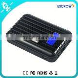 2016 New Style Suitcase Shape Portable 6600~8400mah 18650 Power Bank With LED Torch Light