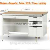 Latest Dedign Durable Simple Style Wooden Surface Metal Computer Desk Assembly Instructions thumbnail-2