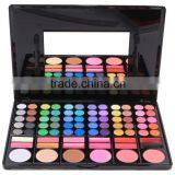 Chinese Factories Wholesale Custom 78 Slots Luxury Cosmetic Box, Beautiful Black Eye Shadow Box