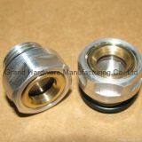 BSP G Thread Round Aluminum Oil Sight Glass for Bizter With Flat Tempered Glass thumbnail-2