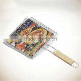 BBQ Picnic Roast Fish Vegetable Metal Mesh Rack thumbnail-2