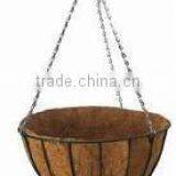 Powder Coated Coco Wire Hanging Baskets