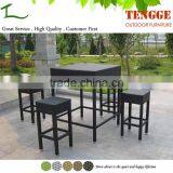 Rattan Outdoor Bar Stool/ Wicker Garden Bar Sets thumbnail-1