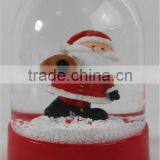 Cute Plastic Small Snow Flake Snow Globe thumbnail-1