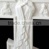 White Marble Religious Wall Relief Carving for Church Decoration thumbnail-3