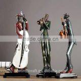 Bar Decoration American Vintage Resin Jazz Musician Statues thumbnail-3