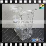 Newest Design Top Quality Acrylic Trolley With Four Wheels Acrylic Bar Trolley for Hotel New PMMA Plexiglass Acrylic Wine Cart thumbnail-2