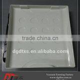 Custom Design White and Black Plastic Oblate Rectangle Suitcase thumbnail-4