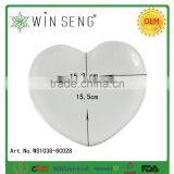 White New Design Heart-shape Ceramic Dish/soap Plate thumbnail-3