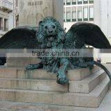 Hot Sale China Brand Wholesale Bronze Lion With Wings Statue thumbnail-2