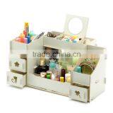 The New Large Wooden Box The Cat DIY Cosmetic Storage Box Desktop Drawer Storage thumbnail-2