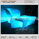 Elegant Plastic Armchair / Outdoor Use Led Plastic Chair With Arms thumbnail-4
