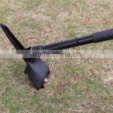 Миниатюрная многофункциональная складная военная лопата для кемпинга из стали A3 для выживания в открытом воздухе с киркой и компасом thumbnail-3