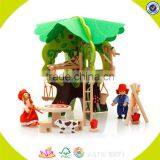 2017 Wholesale Baby New Wooden Diy Tree House Funny Kids Wooden Diy Tree House Best Design Wooden Diy Tree House W03B057 thumbnail-1