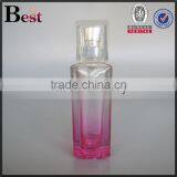 Cosmetic Perfume Flat Shoulder 30ml Square Glass Bottle Gradual Pink Silver Aluminum Pump Sprayer Bottle Glass China Suppliers thumbnail-3