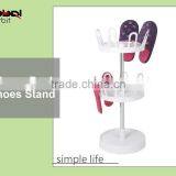 Simple Rotating Shoe Rack, 2-tier Slippers Rack, Plastic Shoe Display Rack thumbnail-6