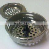 2 Piece Stainless Steel Sink Strainers for Standard Drain Opening thumbnail-1