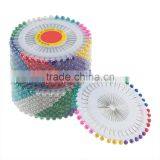 480pcs/Set Multi Colour Round-Head Fau Pearl Decorating Pin Dressmaking Sewing Pin Craft Tool thumbnail-1
