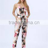 New Arrived Fashion Sleeveless Floral Print Women Jumpsuits thumbnail-5