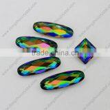 DZ-3014 Long Oval Shaped Jonquil Color Decorative Crystal Stone Design for Dress thumbnail-3