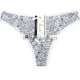 Yun Meng Ni Sexy Underwear Zebra Printed Women's T-back Soft Cotton Thong thumbnail-6