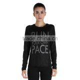 Wholesale Ladies Sports Clothes GYM Leggings Luminous Reflex Women Running T Shirt thumbnail-1