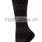 Women's Chevron Compression Socks With Merino Wool and Bamboo thumbnail-4