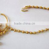HOOP NATH Press NOSE RING GOLD PLATED thumbnail-1