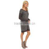 2016 Dress Round Neck Sweater Dress thumbnail-3