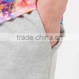 MGOO Hot Sale Raw Hem Sport Shorts Mens French Terry Cotton Shorts Plain Side Pockets Sweat Pants thumbnail-6