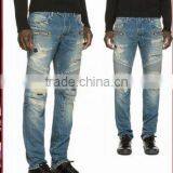 Biker Jeans Fashion Denim Trousers(LOTK056) thumbnail-1