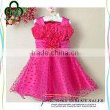 Lovely Child Tulle Flower Pattern Puffy Summer Cute Dress for Baby Girl Dresses thumbnail-4