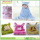 Lovely Custom Animal Shape Coral Fleece or Cotton Baby Hooded Bath Towel thumbnail-3