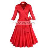 Walson Z&M 2016 Retro 50s Prom Dress Cheap Vintage Long Sleeved Polka Dots Swing Jive Dress Rockabilly Prom Dress 50s thumbnail-2