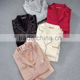 Highest Quality Ladies Elegant Night Sleeping Shirts and Pants Wear Stain Long Sleeves Pajamas Set Wholesale thumbnail-5