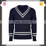 Mens Fashion Thick Sweater Stand Collar Knitting Plain Cashmere Pullover,Sweater thumbnail-4