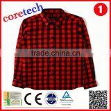 Wholesale Cotton Black and Red Check Shirt Factory