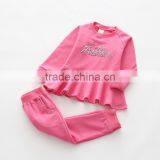 Wholesale Autumn Words Printing Casual Style Cotton Girls Boutique Clothing Set thumbnail-5