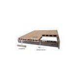 Hollow WPC Decking Flooring and DIY Tiles for Outside Garden Wood Tile