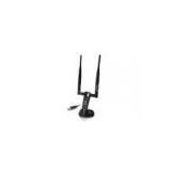 300 Mbps Wifi Dual Band Adapter With 2 * 5 dBi Detachable Antenna , Mini USB Adapter