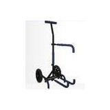 Convenience adjustable height steel frame Fishing Tackle Trolley with two wheels,  EVA bar