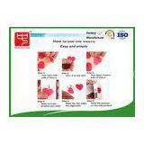 Red Hook and Loop Dots Customized Self - Adhesive Velcro Patches Lovely Heart Shape 30mm Size