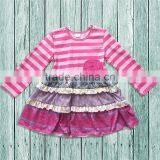Top Quality Stripe Ruffle Gril Boutique Dress thumbnail-3
