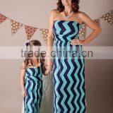 Cotton Spandex Children Boutique Mother Daughter Family Clothes Set