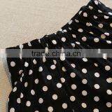 Wholesale Girls Latest Party Wear Suits Design For Baby Kids Boutique Clothing Chiffon Tops + Polka Dot Skirts 2pcs Sets thumbnail-5